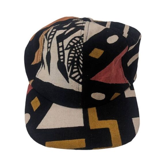 Vintage 80s 90s Bohemian Tribal Aztec Strapback Dad Hat Adjustable‎ - Picture 1 of 6